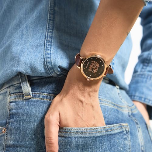 TEAL BY CHUMBAK Round Dial Analog Hand Watch with Bracelet for Women, Gifts for Women/Girls/Ladies, Stylish Fashion Watch for Casual/Work