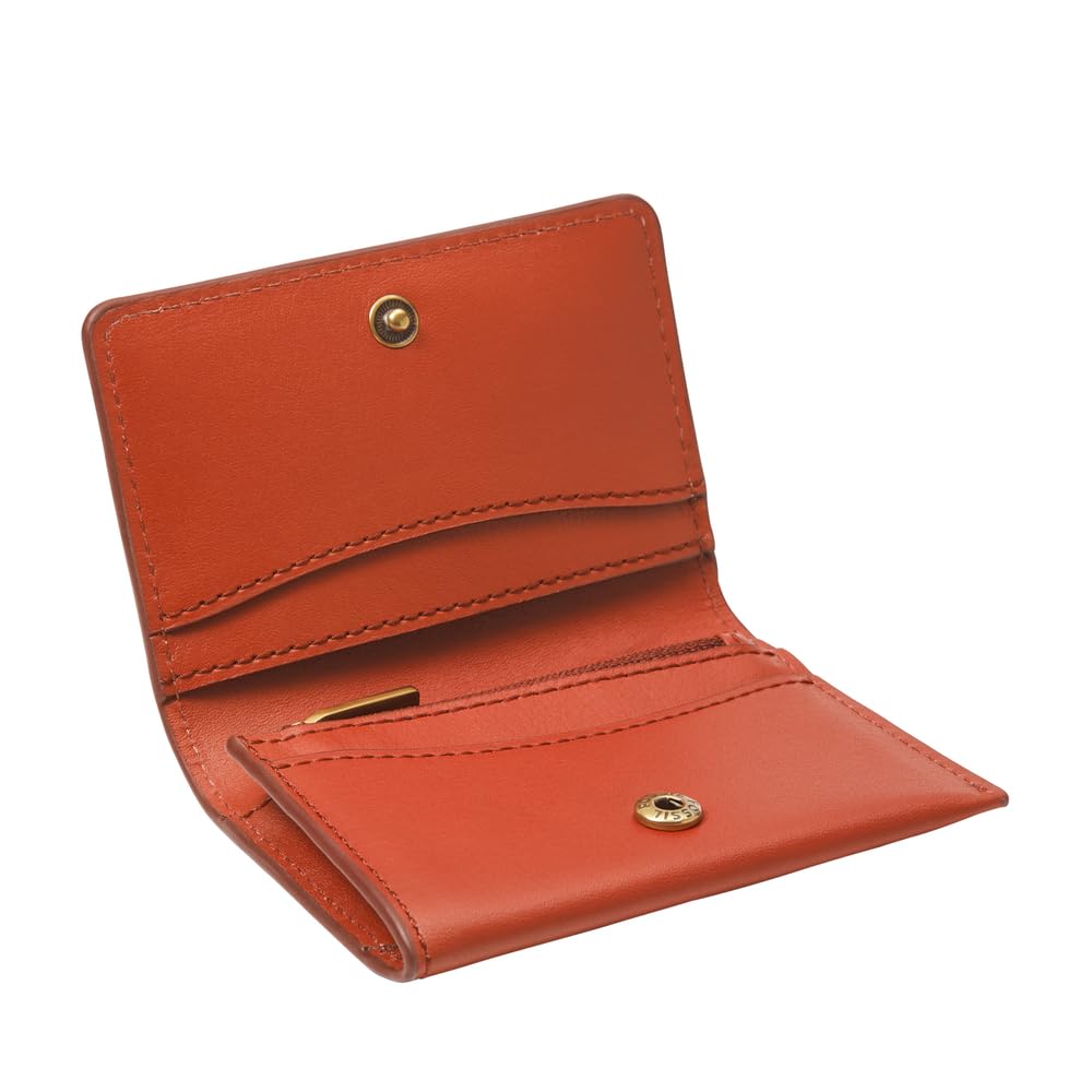 Fossil Men Leather Westover Orange Wallet Ml4642836