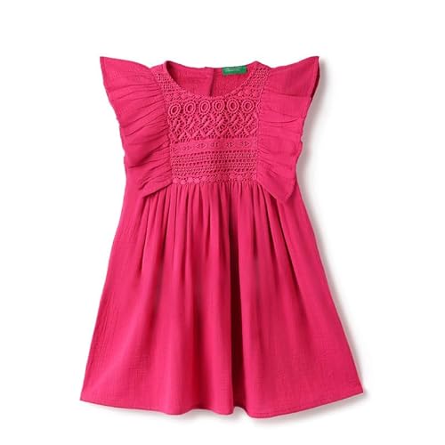 United Colors of Benetton Regular Fit Round Neck Crochet Dress