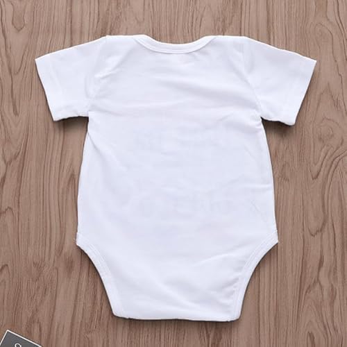KNITROOT Mom Family Special Onesies, Unisex Baby Kids 100% Cotton Envelope Neck Half Sleeve White Romper, Bodysuit, Sleepsuit, Mommy's Little Night Owl, 6-9 Months, Infant Cloths for Boys & Girls