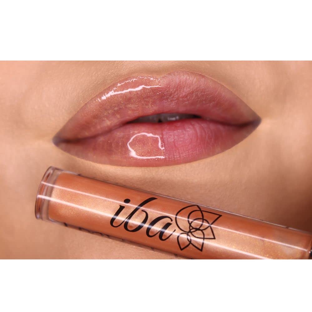 Iba Must Have Lip Plumping Gloss-Barely There, 2.6ml | Enriched with Aavocado Oil & Shea Butter | Lightweight, Non-Sticky & Tinted Hydrating Lip Gloss | Halal Certified & Vegan Makeup