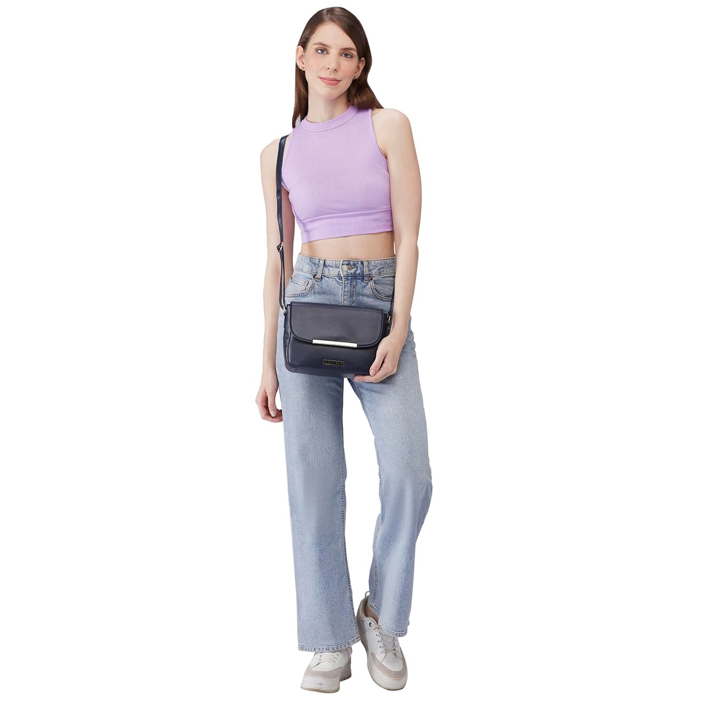 Caprese Kia Women's Sling Bag (Blue)