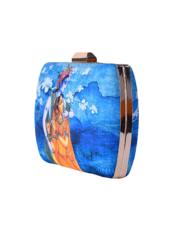 Artklim Majestic Radha Krishna Printed Clutch