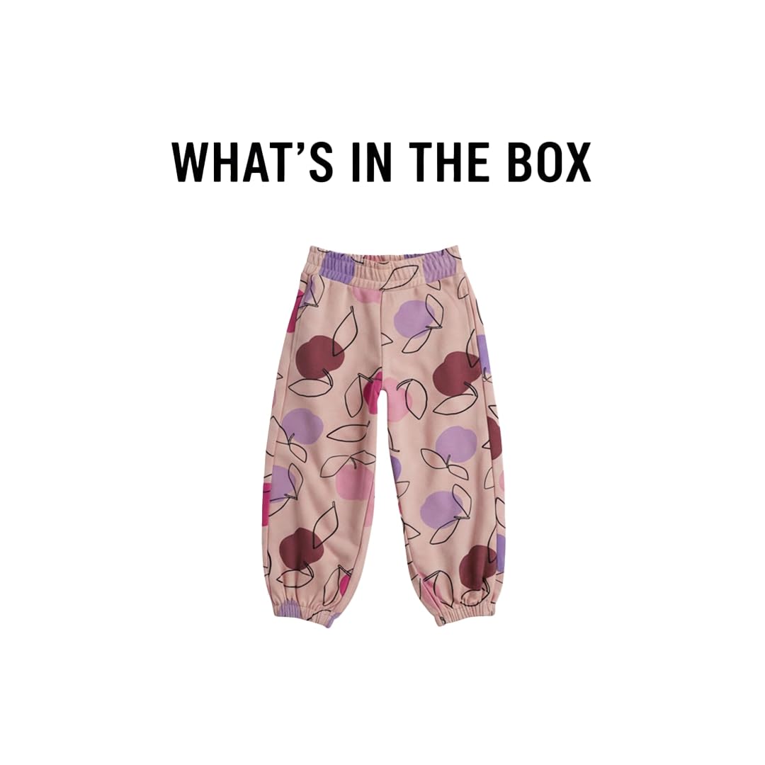 Mothercare Girls Essentials Printed Joggers - Pink
