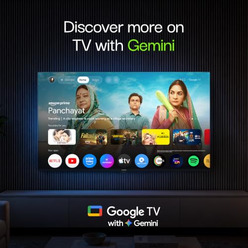 Lumio Vision 7 II 2026 109cm (43 inches) 4K Ultra HD Smart QLED Google TV FTW1-ADSK