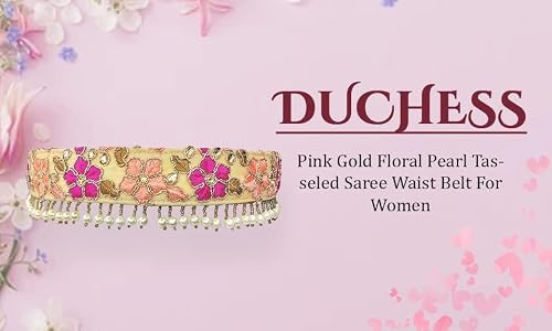 DUCHESS Women Hand Embroidered Combo of Clutch Potli Bag and Saree Belt (Pack of 3)