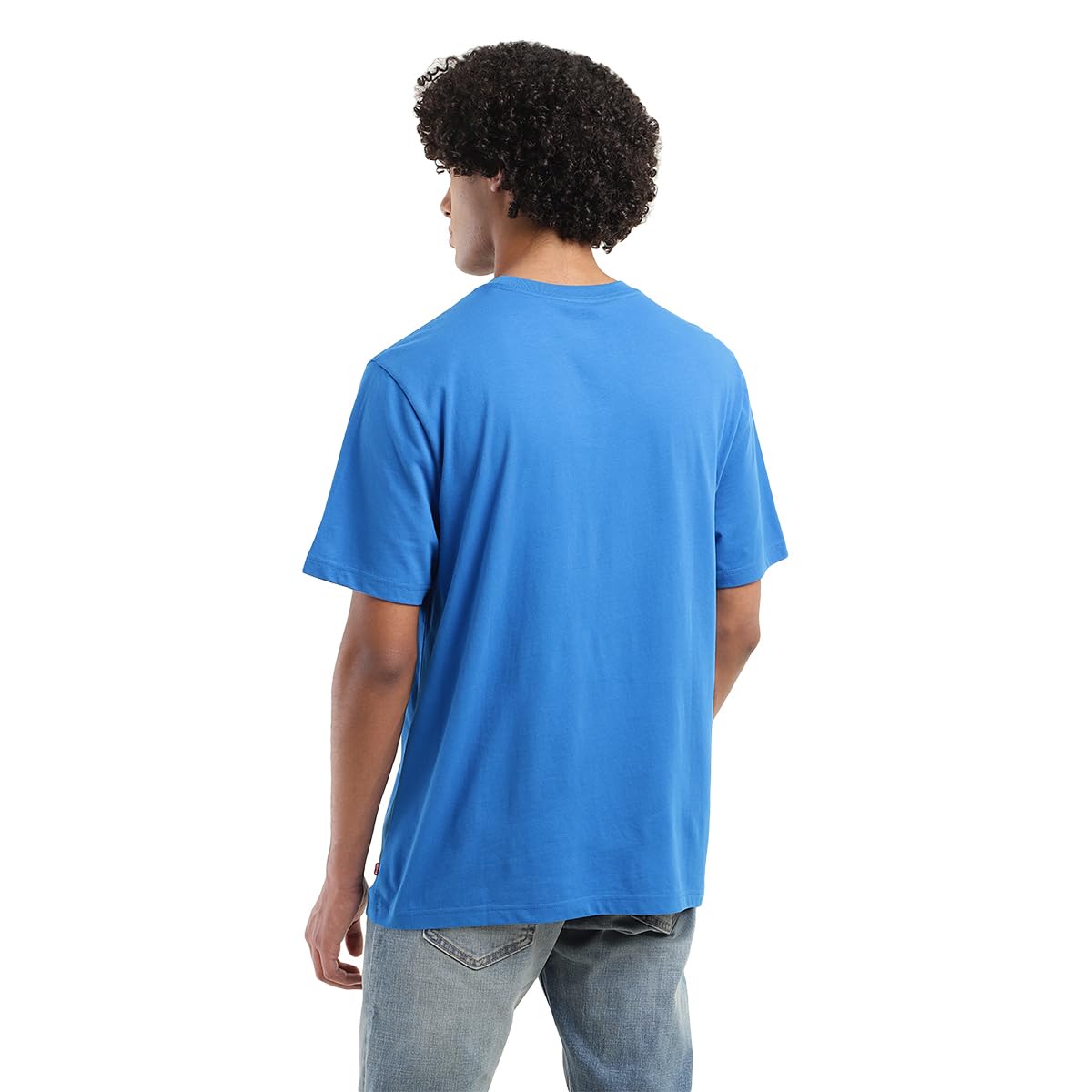 Levi's Men's Geometric Oversized Fit T-Shirt (A7970-0053_Blue