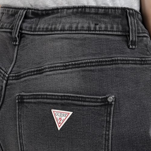 GUESS Tourmaline Mid Solid High Rise Jeans Black