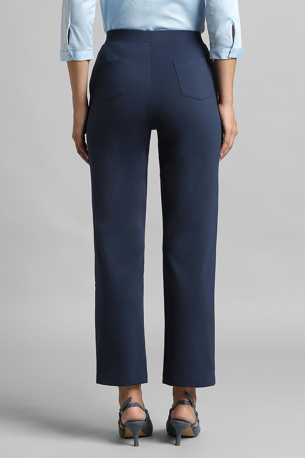 Van Heusen Women's Regular Pants (VWKBFRGFP35140_Navy