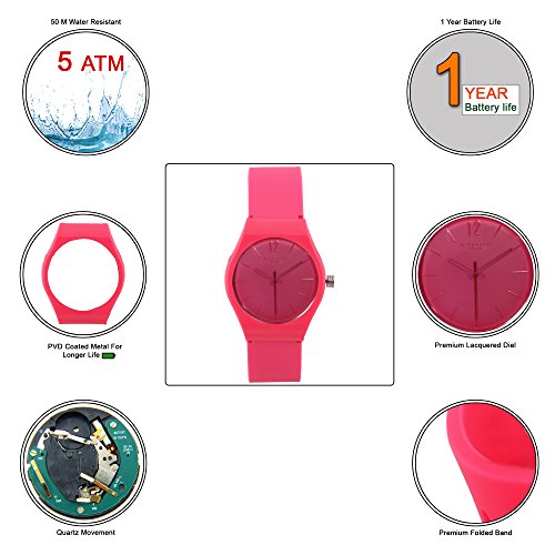 Giordano Analog Pink Dial Men's Watch