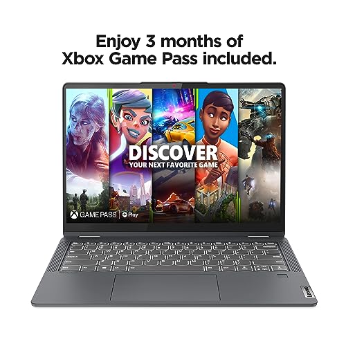 Lenovo IdeaPad Flex 5i - (2023) - Everyday Notebook - 2-in-1 Laptop Computer - Windows 11-14" WUXGA Touchscreen - 8GB Memory - 256GB Storage - Intel Core i3-1215U - Fingerprint Reader - Storm Grey