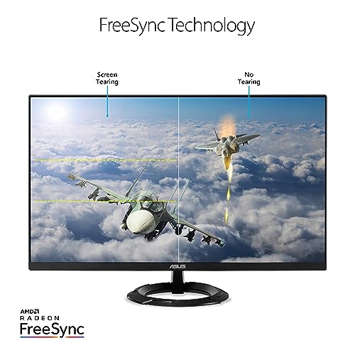 ASUS 27" 1080P Gaming Monitor (VZ279QG1R) - Full HD, IPS, 75Hz, 1ms, Extreme Low Motion Blur, FreeSync, Eye Care, DisplayPort, HDMI, Tilt Adjustable, Ultra-Slim, Black