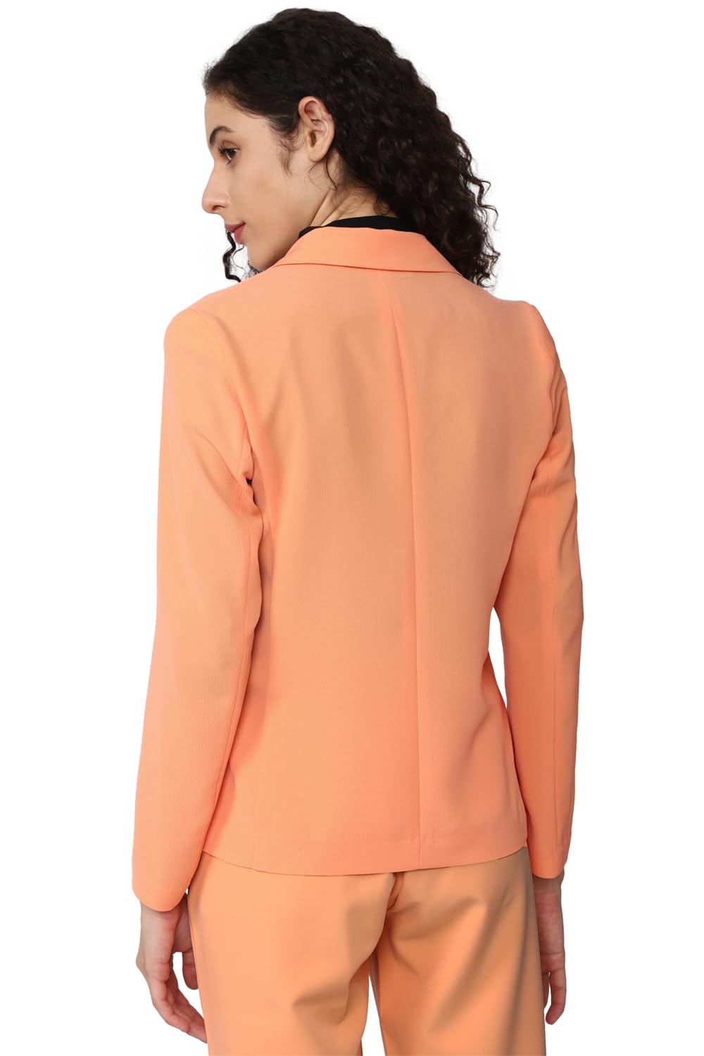 Van Heusen Women's Blazer (VWBZFRGBN28445_Peach