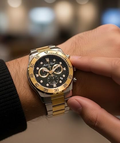 Mathey-Tissot Swiss Made Bolton II Quatrz Multicolor Dial Analog Watch for Men - H121CHBV