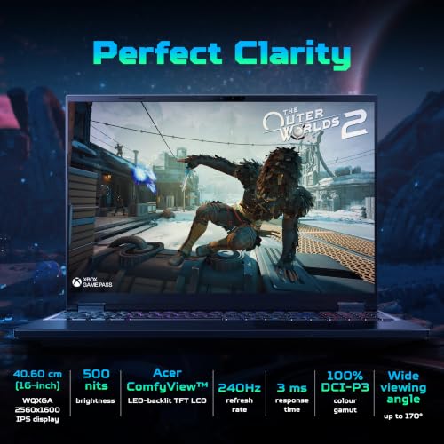 Acer Predator Helios Neo 16 AI, Intel Core Ultra-9_290HX+, NVIDIA GeF RTX 5070-8GB, 16GB RAM/1TB SSD, (16") WQXGA IPS, 240Hz/92Whr, Win 11H, Abyss Black, 2.7Kg, PHN16-I71, RGB KB, Gaming Laptop