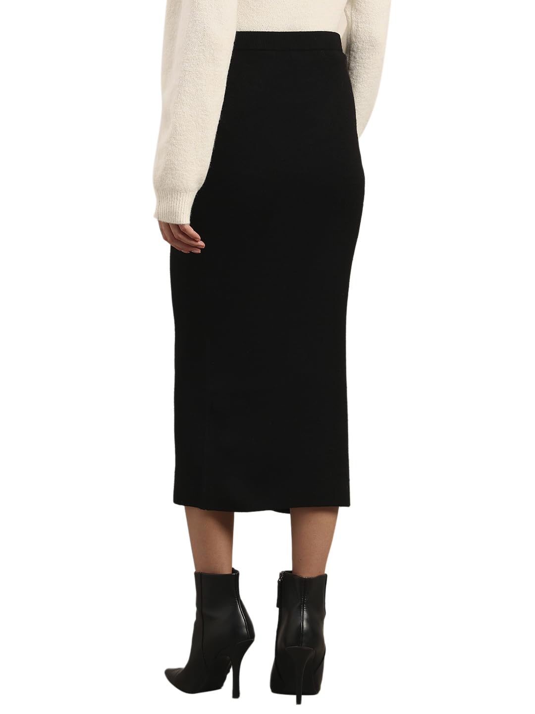 VERO MODA Women's Below Knee Skirt Black