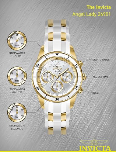 Invicta Silicone Casual Analog White Dial Women's Watch-24901