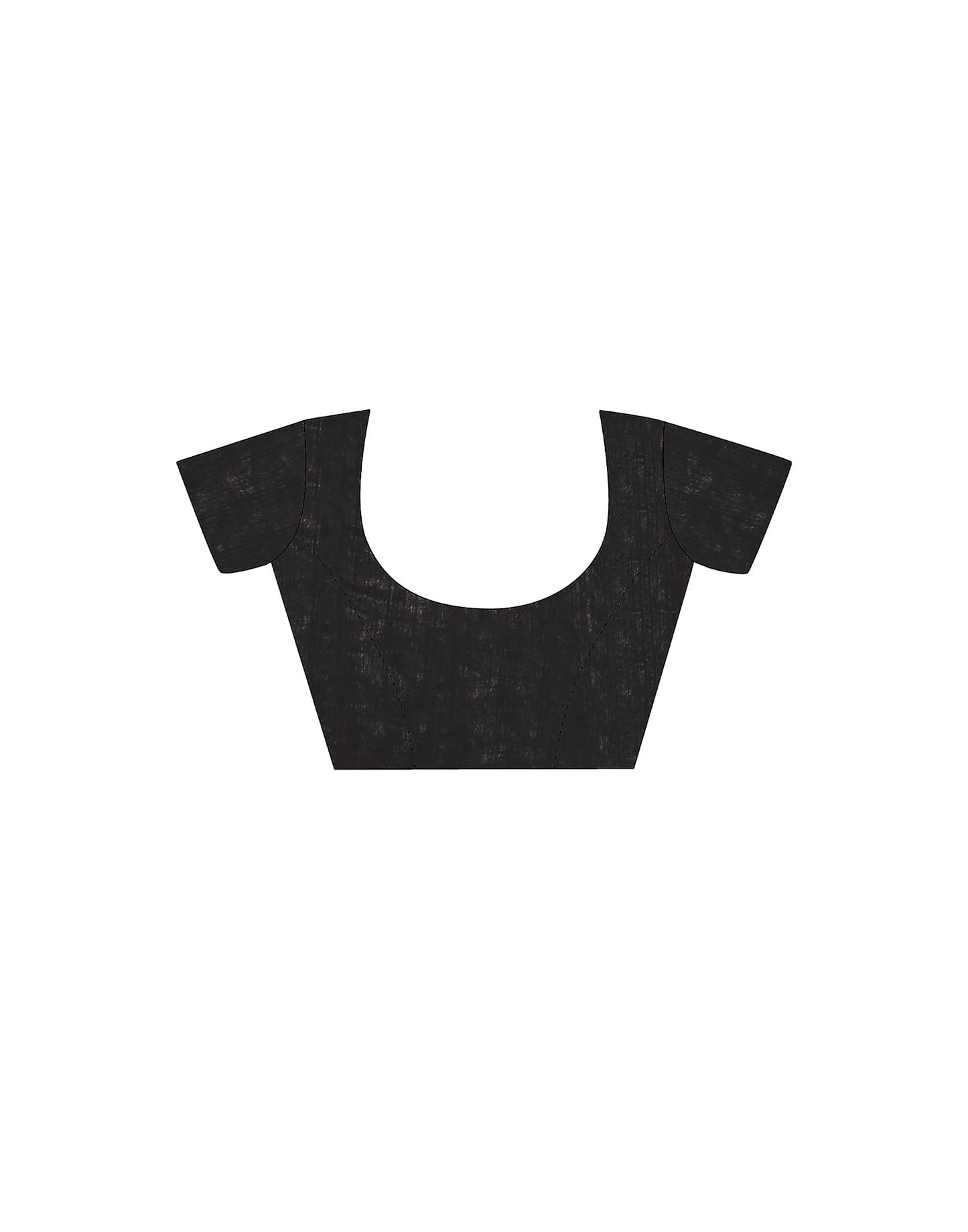 SIRIL Women's Georgette Printed Sequence Work, Saree With Unstitched Blouse Piece (3476S711A_Black)