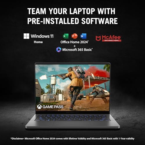 ASUS ROG Zephyrus G14,AMD Ryzen AI 9 HX 370 Gaming Laptop(RTX 5070 Ti -12GB/110W TGP/32GB/2TB/3K OLED/14/120Hz/Windows 11/M365 Basic (1Year)*/Office Home 2024/Eclipse Gray/1.57 Kg) GA403WR-QS123WS