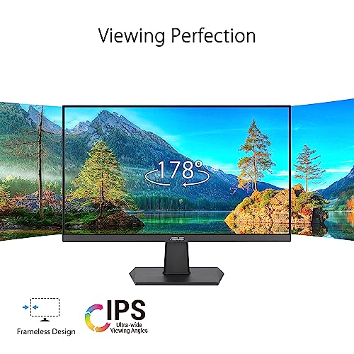 Asus 27" VA27EHF LED Monitor, 1920 x 1080 Resolution (Full HD 1080p), 1ms