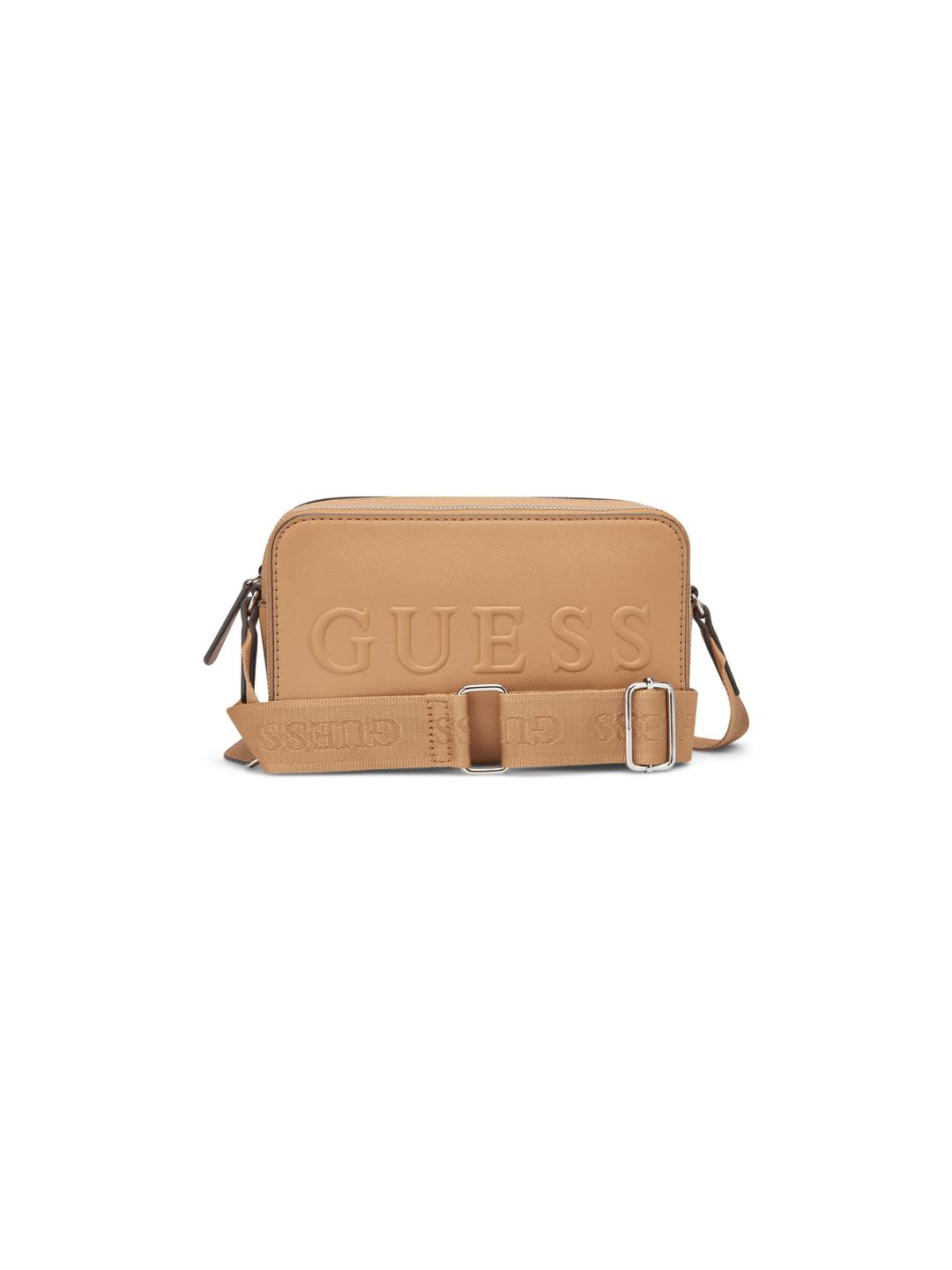 GUESS Camel Solid Haddington Mini Crossbody Bag