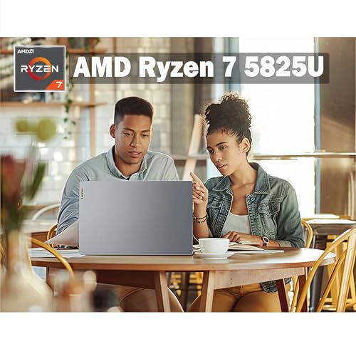 Lenovo IdeaPad Slim 3 Business Laptop, 15.6" FHD IPS Touchscreen, Copilot AI PC, 8-Core AMD Ryzen 7 5825U, Wi-Fi 6, Windows 11 Pro, w/Mouse