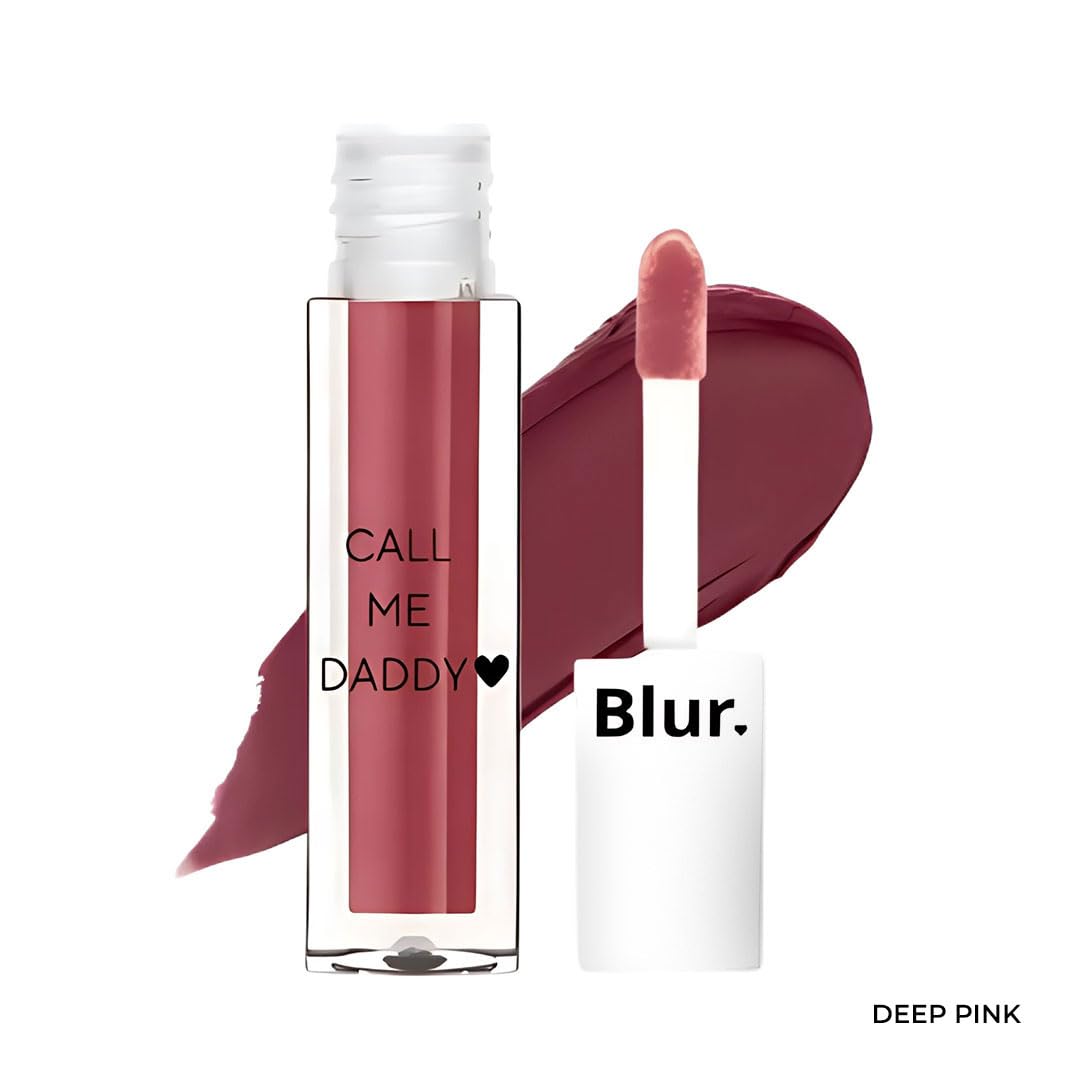 Blur India Mini Call Me Daddy Liquid Lipstick Combo Pack of 2 – Deep Brown & Deep Pink | High Pigment Matte Lipsticks (2.5ml Each)