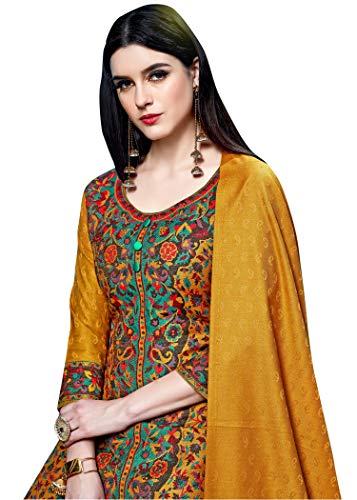 AFSA Winter Chic: Rayon Acro Wool Kurta and Palazzo Unstitched Dress Material Set for Women