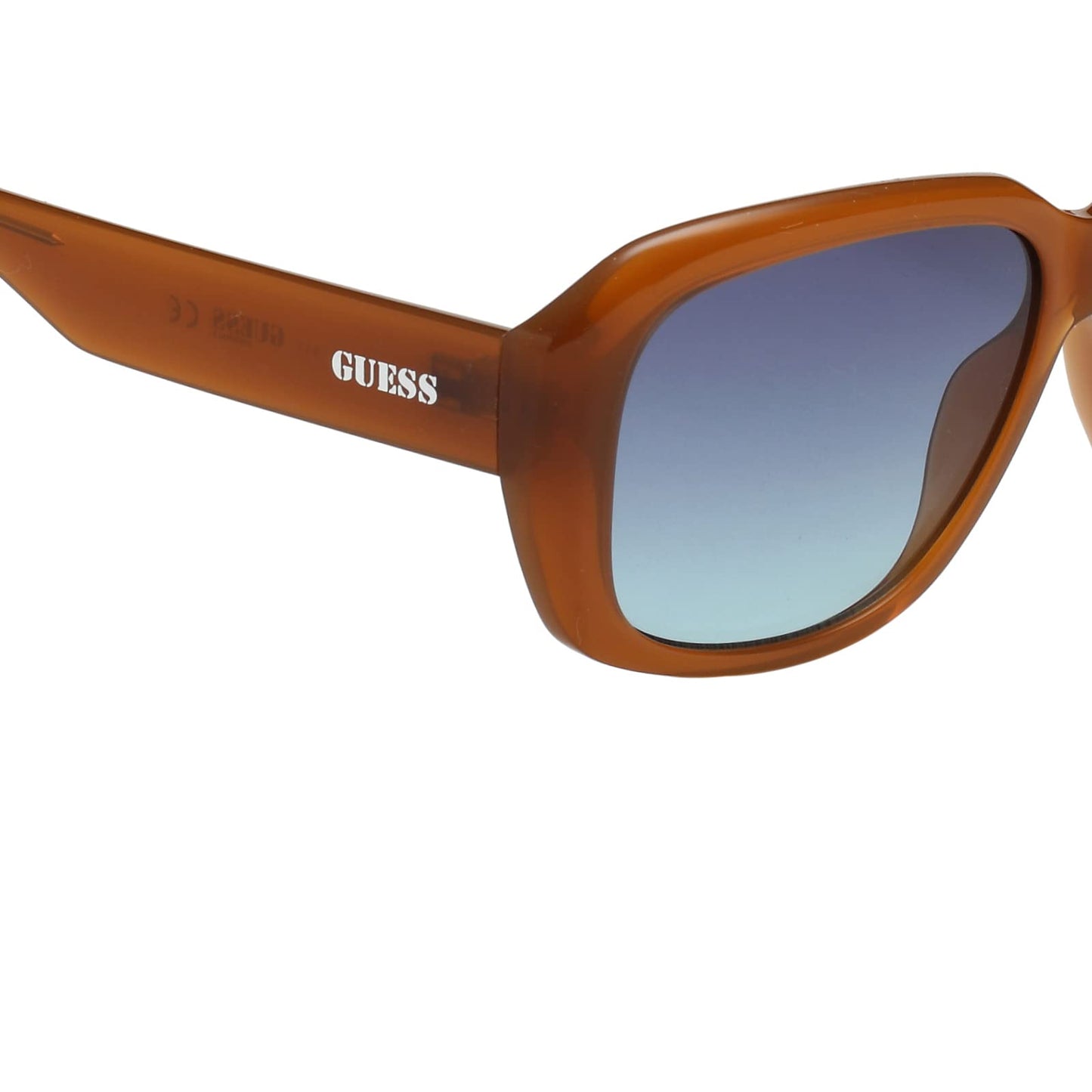 GUESS Gradient Square Women Sunglasses - (GU8233 44W 58 S |58| Blue Color Lens)