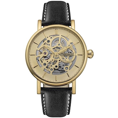 Ingersoll The Prince Automatic Gold Skeleton Dial Analog Watch - for Men I18504