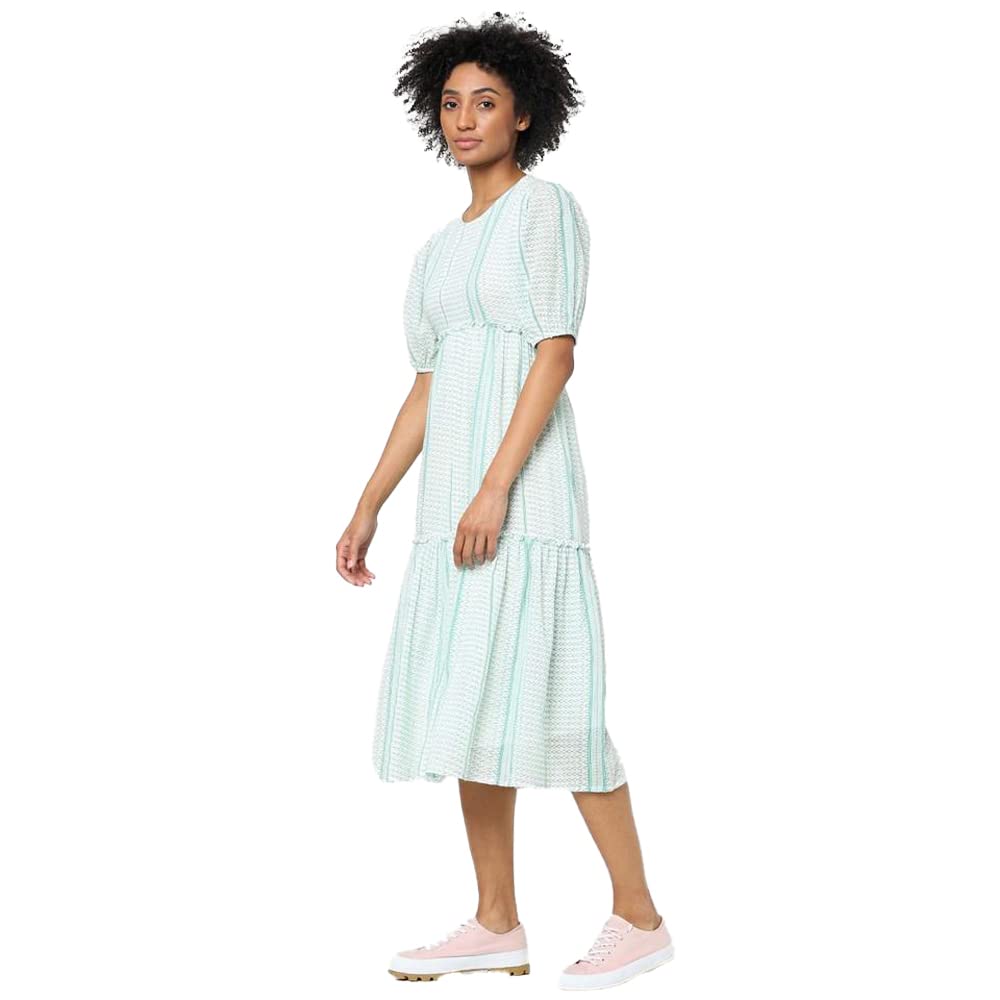 Only Women's Cotton Classic Maxi Dress (15277109-Jelly Bean_Green_34)