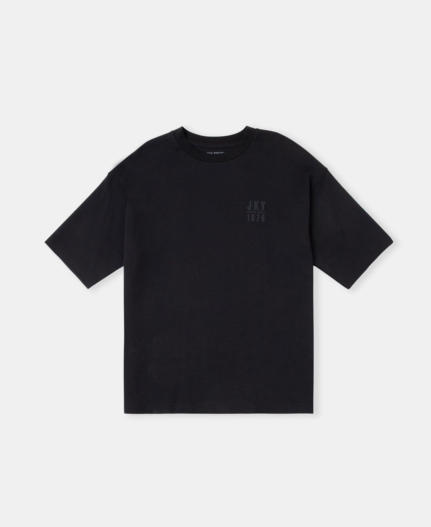 Jockey Groove MZ01 Men's Super Combed Cotton Rich Graphic Printed Oversized T-Shirt_Deep Black_L