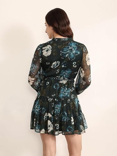 Kazo Spruce Mini Dress (Teal L)