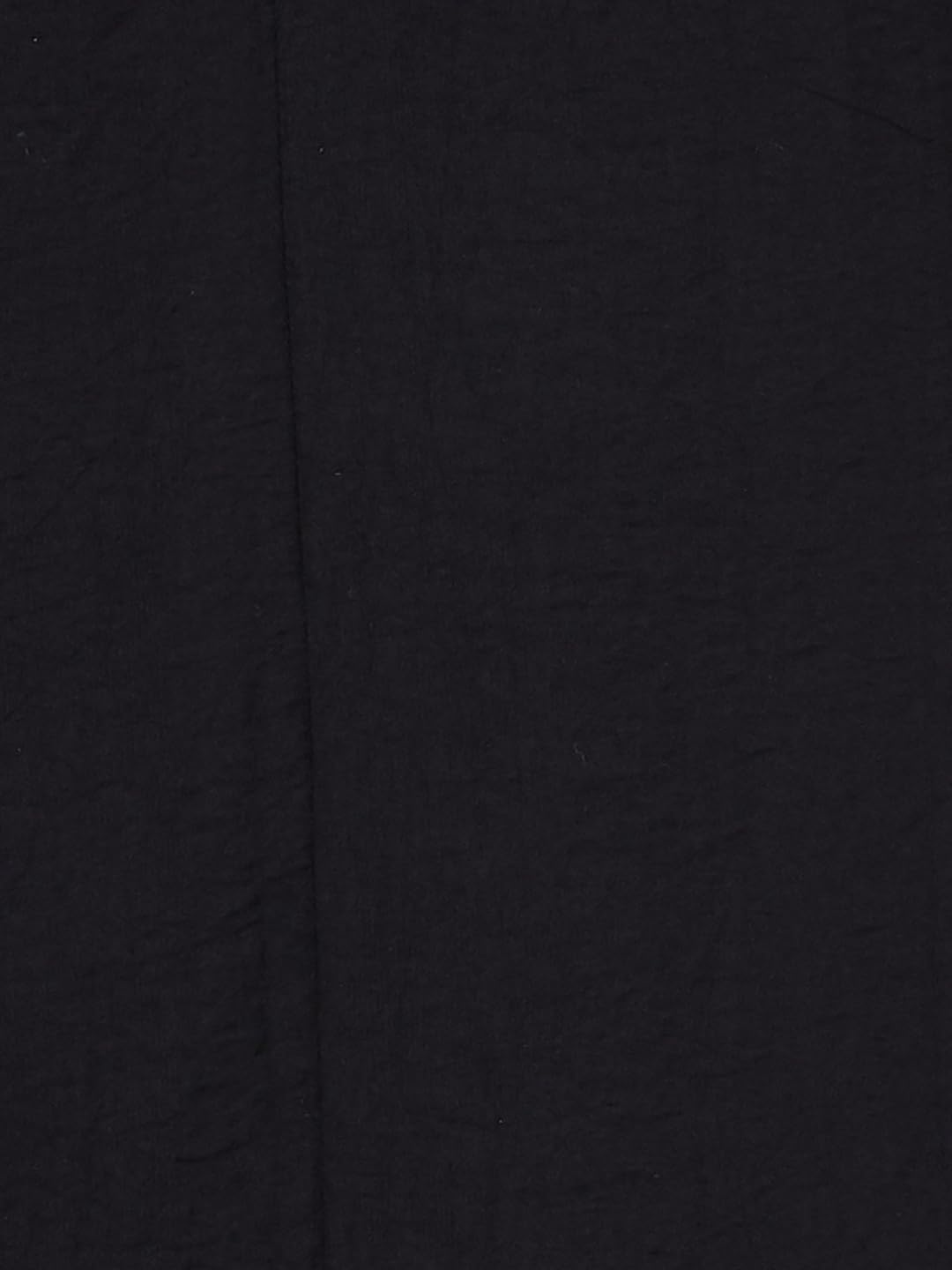 Max Women Solid Draped Skirt, Black, S