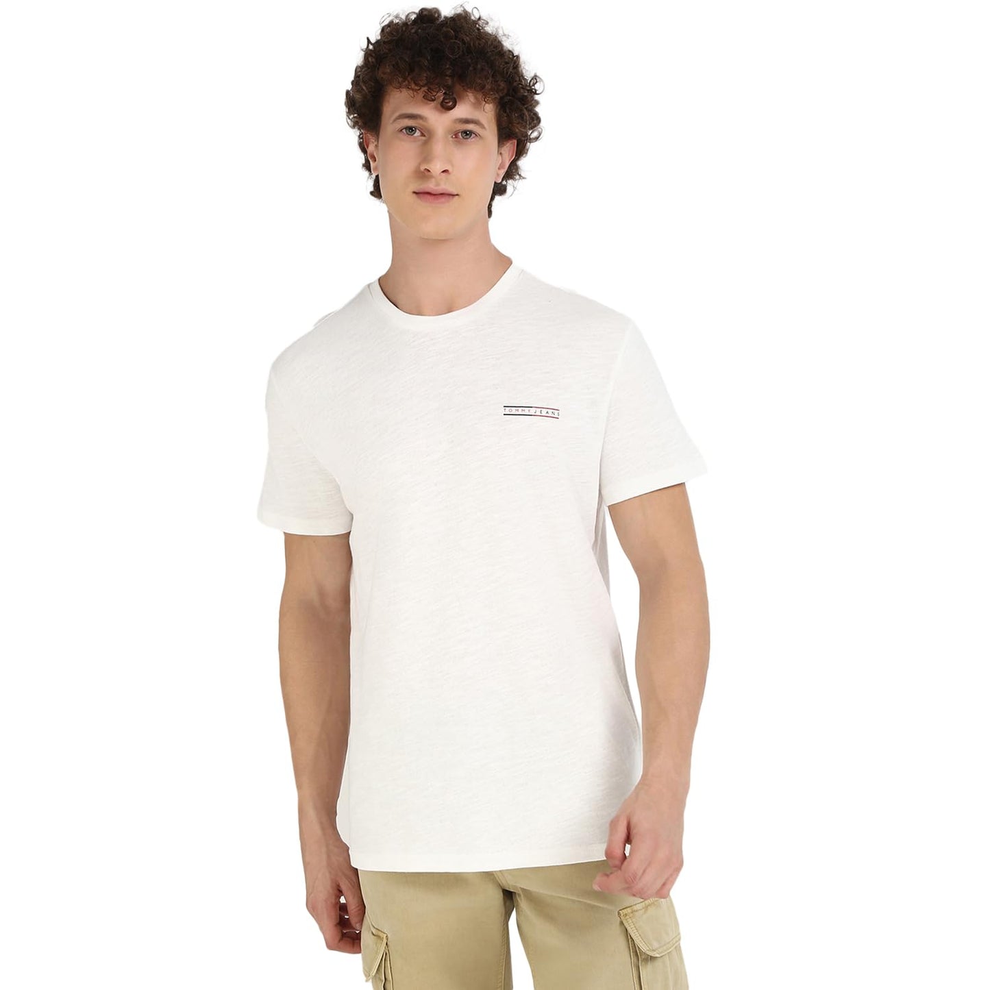 Solid Regular-Fit Cotton T-Shirt White