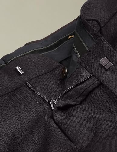 Arrow Men's Heathered Dobby 1851 Trousers (ARAKTR2145_Brown_40)