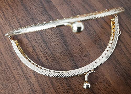 Tia Purse, Clutch Bag Making Metal Frames, Heavy Quality and Premium Finish (Golden Premium -Round-5Inch-4Pc)