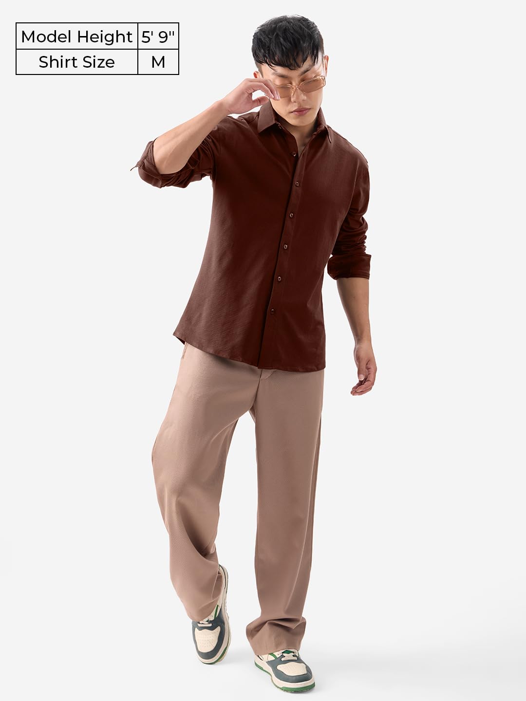 The Souled Store Magnum Men and Boys Collared Neck Long Sleeves Button Front Regular Fit Cotton Textured Shirts