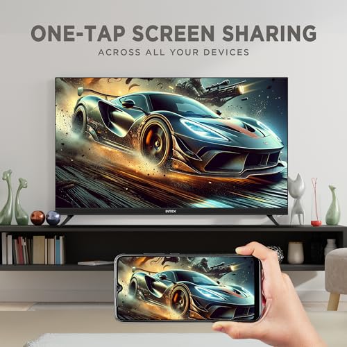 Intex 80 cm (32 Inch) HD Ready Smart Cloud TV with Android 9.0 | A+ Grade Panel | Frameless Design | SHF32111