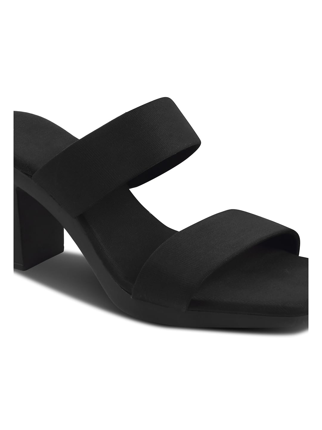 SVYA, Comfortable Heel Sandals for Women and Girl. (Black, UK Footwear Size System, Adult, Women, Numeric, Medium, 8)