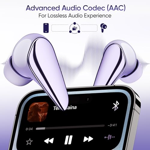 Mivi DuoPods i7 Earbuds - Step into The 3rd Dimension of Sound with 3D Soundstage, High Fidelity Drivers, Advanced Audio Codec for Lossless Audio, etc.