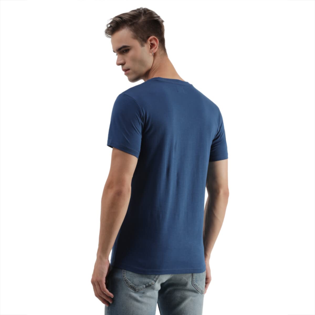 Lee Men's Graphic Slim Fit T-Shirt (LMTS004556_Navy