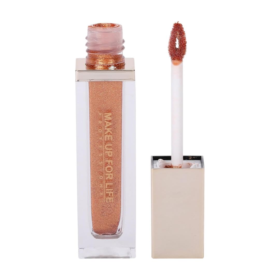 Make Up for Life Metallic Liquid Lipstick-01, Golden, 4.5ml
