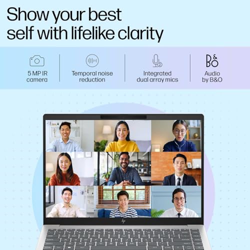 HP Pavilion Plus, 13th Gen Intel Core i5-1335U Laptop (16GB DDR5, 512GB SSD) IPS WUXGA Anti-Glare, 14"/35.6cm, Win 11, M Care Pack 2 Years Additional Warranty with Onsite Support