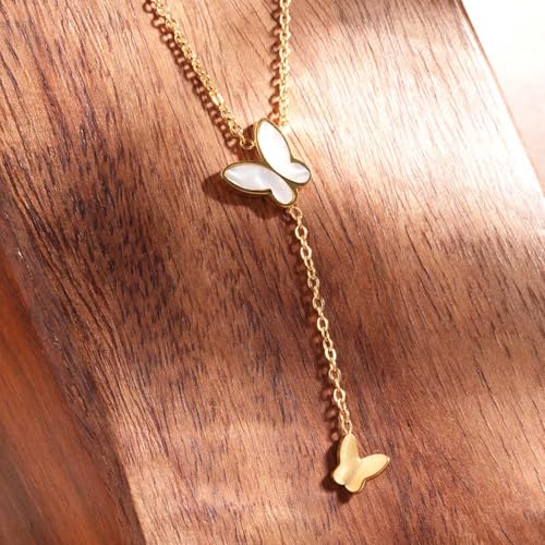 PALMONAS Butterfly Bliss Pendant Necklace for Women - Waterproof & Anti-Tarnish Jewellery, Gift For Girls & Women