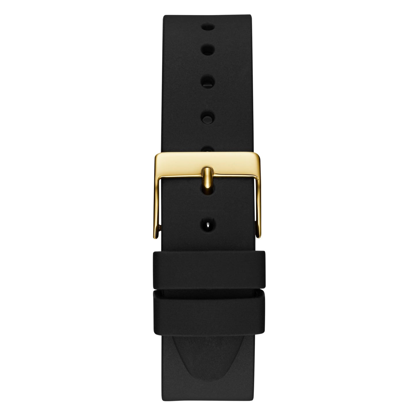 GUESS Silicone Analog Gold Dial Women's Watch-U1403L1M, Band_Black