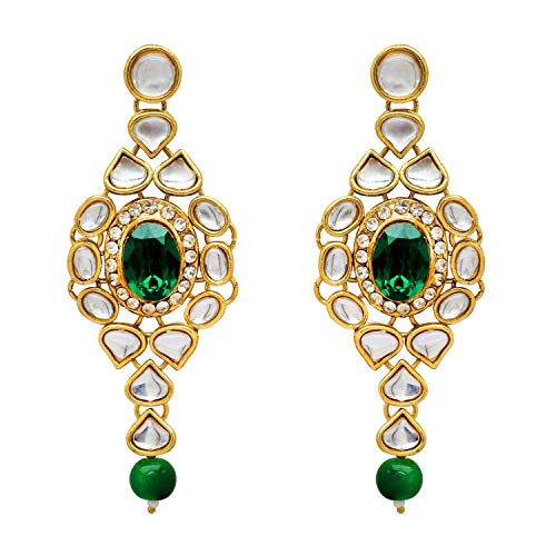 Peora Kundan Pearl Maroon Layered Long Jewellery Necklace Set with Earring Maang Tikka Earrings for Women