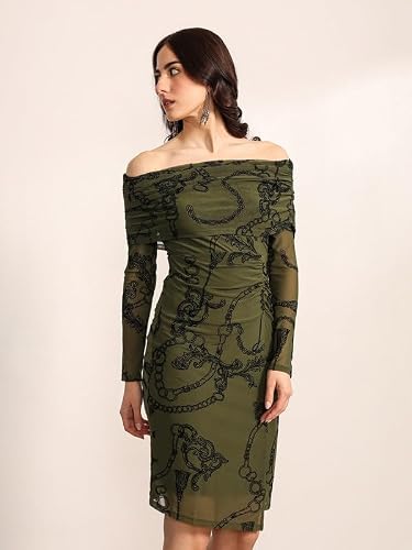 Kazo Countess Midi Dress (Olive M)