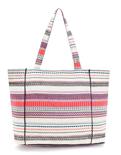 Boho Girl Vibrant Jacquard Shoulder Tote Bag