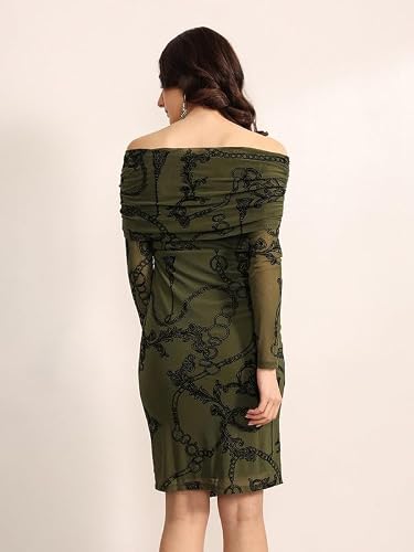 Kazo Countess Midi Dress (Olive M)